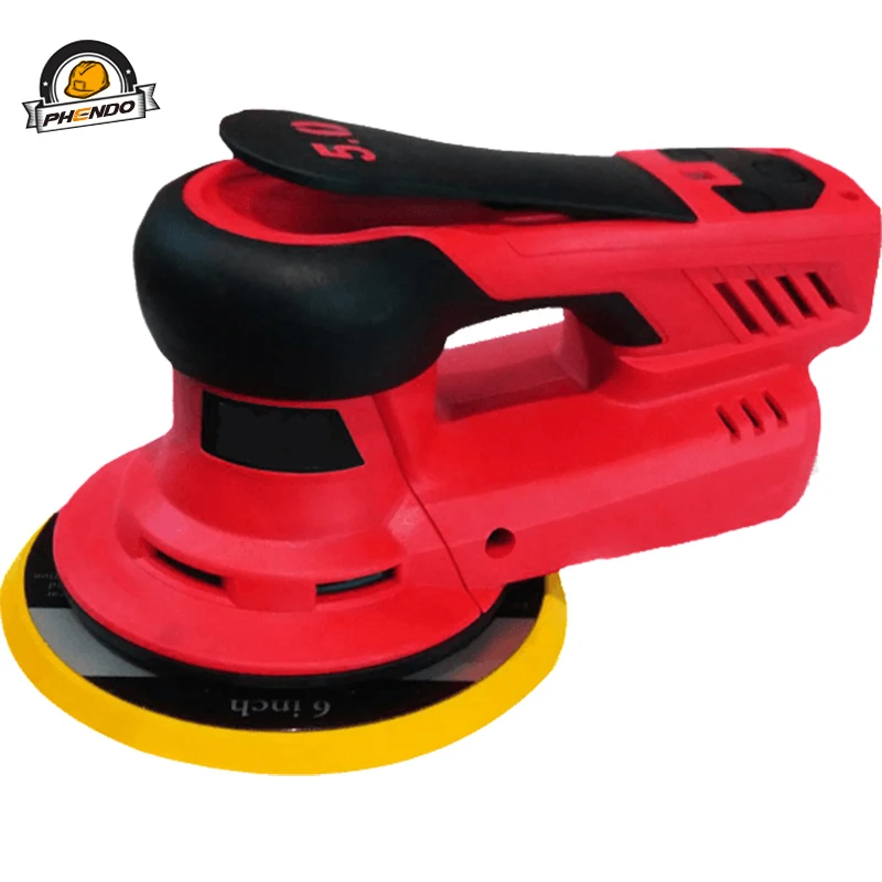Phendo Brushless 350W Multifunkcia náhodného orbitálneho brúsky s variabilným rýchlostným šnúrkou na povrchovú úpravu