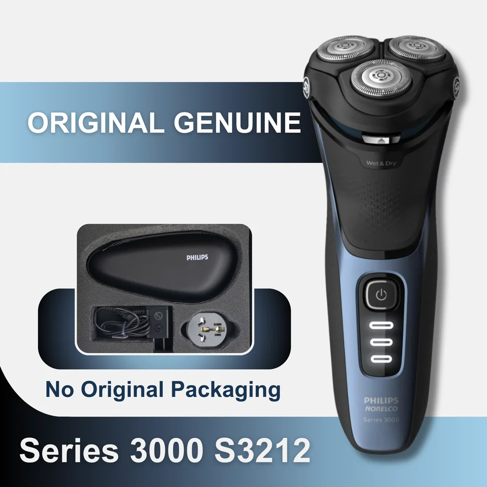 Philips Norelco Razor Series 3000 S3212, bez originálnej škatule, 5D Pivot a Flex Heads ， oholenie mokré alebo suché