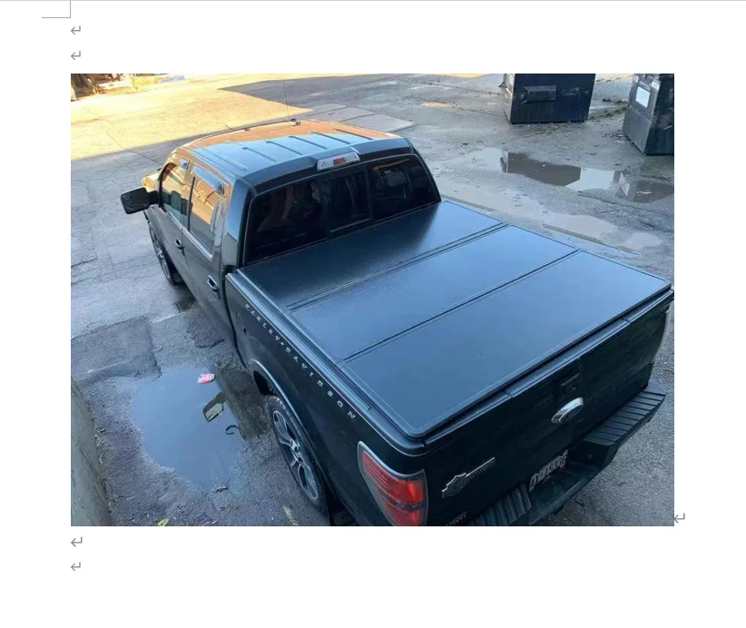 Pickup Bed Tonneau Cover pre Ford Ranger 2020 T8 Hard Tri - skladací obal na posteľ Tonneau