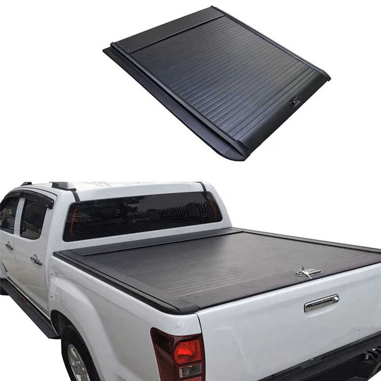 Pickup tonneau kryt valcový uzáver veka kamiónu posteľ valcovacej záclonu Push Pull Back Box Cover pre Changan Hunter F70