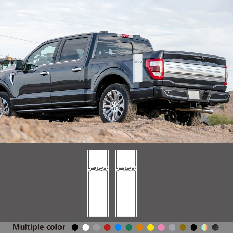 Pickup Trunk Side Tailgate Nálepky Nálepky Nálepky pre Ford Ranger Ranger F150 F-150 Decor Vinyl Film Cover Automatické ladenie príslušenstva