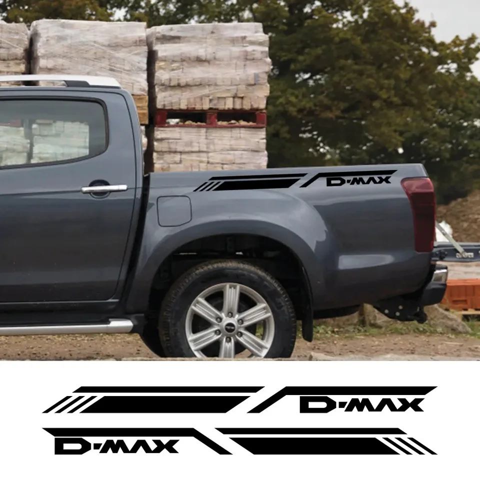 Pickup Zadný kufr bočné nálepky pre Isuzu Dmax D max Stiažky automobilov Grafika Vinyl Film Decor Covers Automatické ladenie príslušenstva