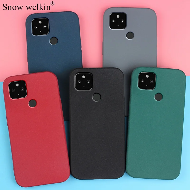 Pieskový matný mäkký kremík plne chráni nárazový prípad pre prípad Google Pixel 5a 5 4a 5g 4g 4 3 2 3A xl 4xl 3xl 2xl puzdroch telefónu kryt
