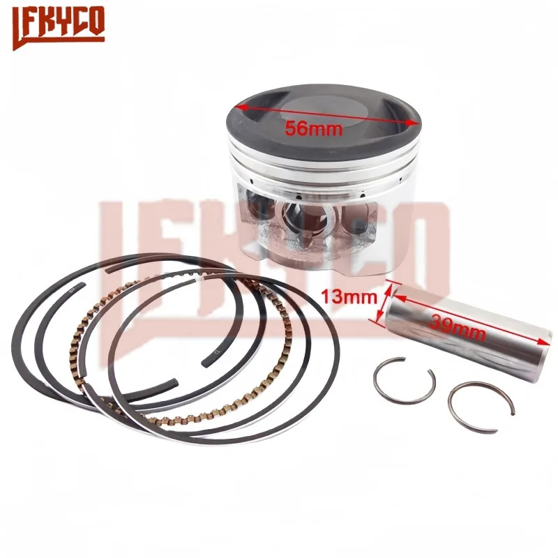 Piesty s 56 mm piestovou súpravou pre Yinxiang YX140 YX 140 150 140CC 150 ccm W063 P56FMJ Kayo BSE DirT Quad Quad