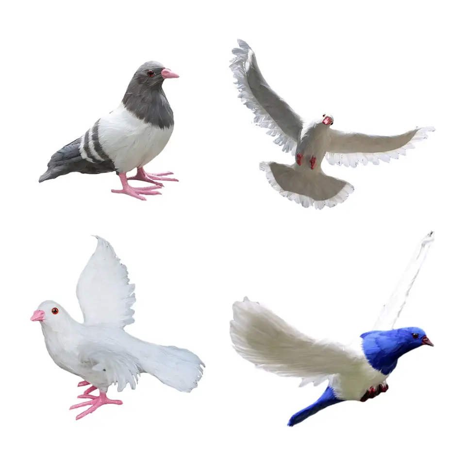 Pigeon Imitácia Imitácia vták Model realistické ozdoby umelecké dielo dekorácie zvieracie figúrka pre krajinu Lawn nádvorie záhradné terasa