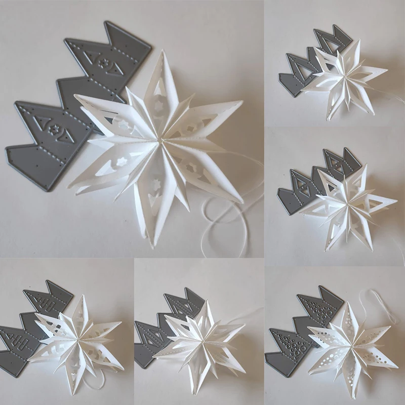 Piggy remeselné kovové rezanie matričiek Cut Die Fold Nové rôzne zložené kvety Scrapbook papierová remeselná pleseň čepele punčové šablóny