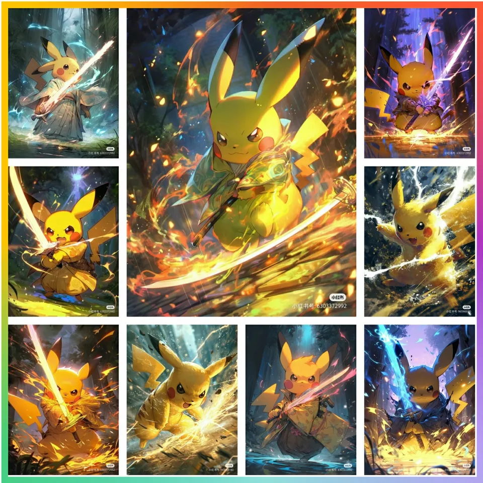 Pikachu Pokemon Japonský anime diamantový maľba krížový steh 5d DIY Art Puzzle Mozaika výšivka sada domáci dekor nové prílety di Di