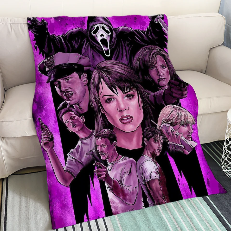 Piknik Hrot prikrývky Fluffy Scream Luxusné prikrývky pre dospelých Cobija mikrovlákna posteľná posteľ prikrývka 150 cm x 200 cm domáci interiér