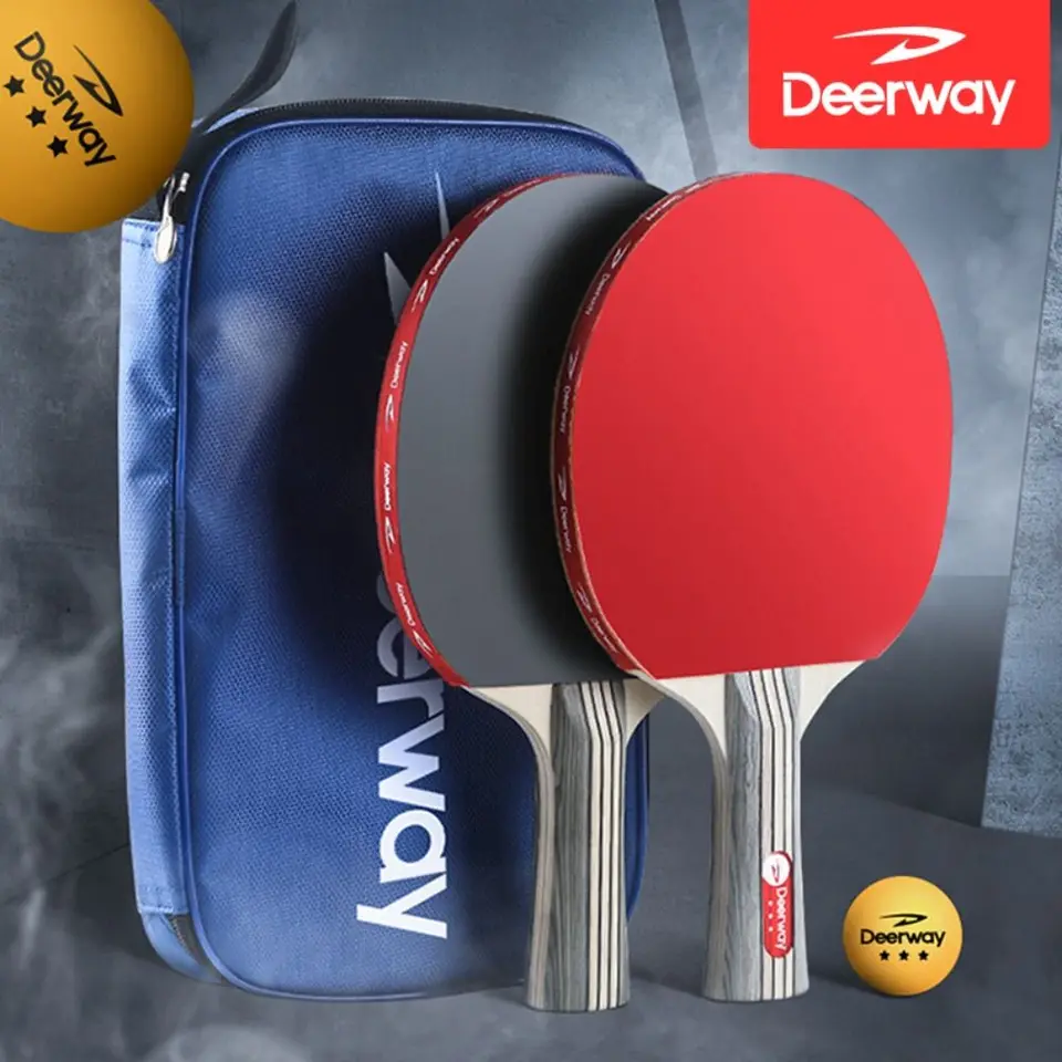 Ping Pong Paddle Set s 2 horizontálnymi raketovými rukoväťami nanotechnológia odolné