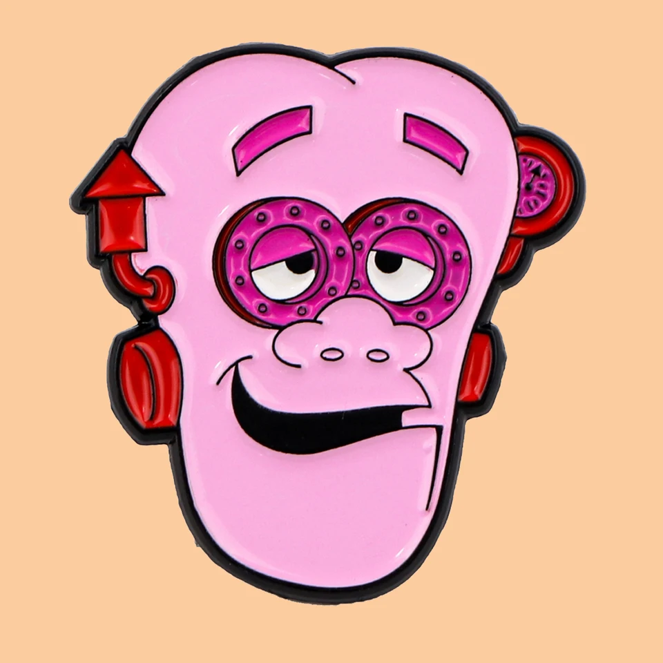 Pink Candy Monster Broš