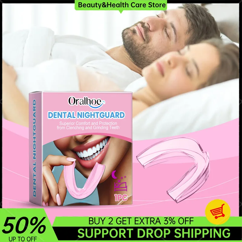 Pink Nighttime Bruxing MouthGuard Anti-Snooring and Bit-Bruxing Mouthguard chráni zuby počas spánkového zubného nočného strážcu nástroja