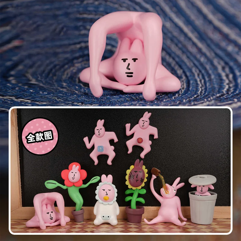 Pink Rabbit Abstrakt Series Mini Blind Box Creative Trendy Play Funny Toys záhadné prekvapenie Box Birthday Vianočný darček