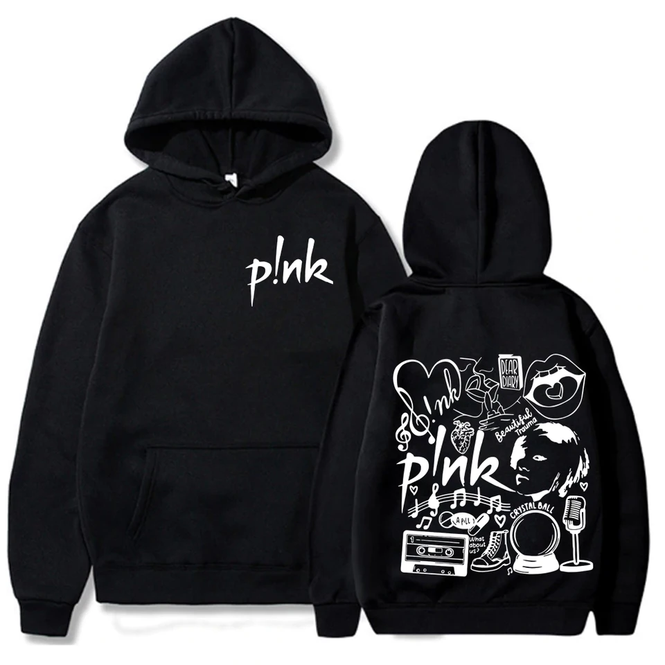 Pink Singer Tour 2024 Hot Hoodies Hiphop Rapper P! Nk letné karnevalové mikiny tričko