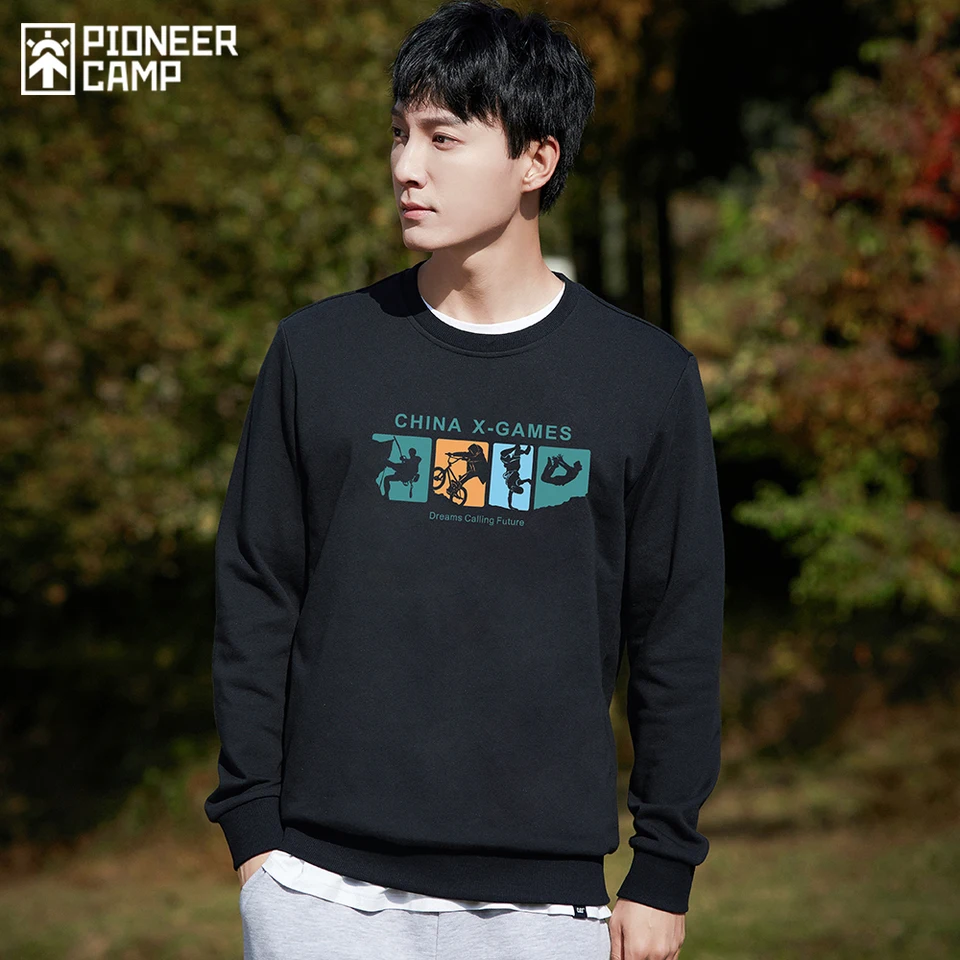 Pioneer Camp Hip Hop Streetwear mikiny mikiny mužov 100% bavlna Príležitostné nadmerné oblečenie pre pánske oblečenie XYK10106999