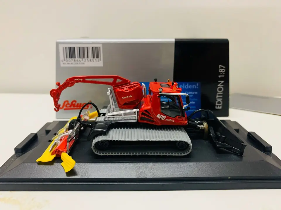 Pistenbully 600 Snowplow Edition 1:87 Model Model Diecast Nový v pôvodnej krabici