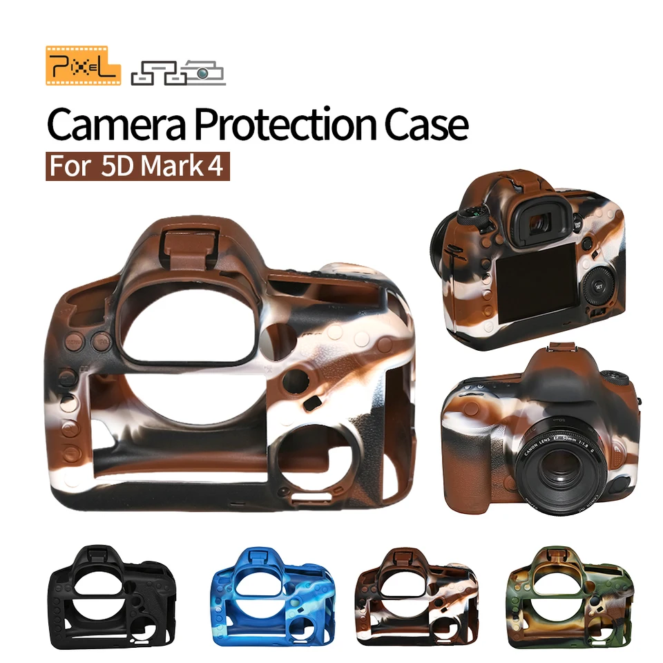 Pixel DSLR Silikone Protector pre Canon 5D Mark4 Camera Cover Cover Armor Cover Cover Case Case