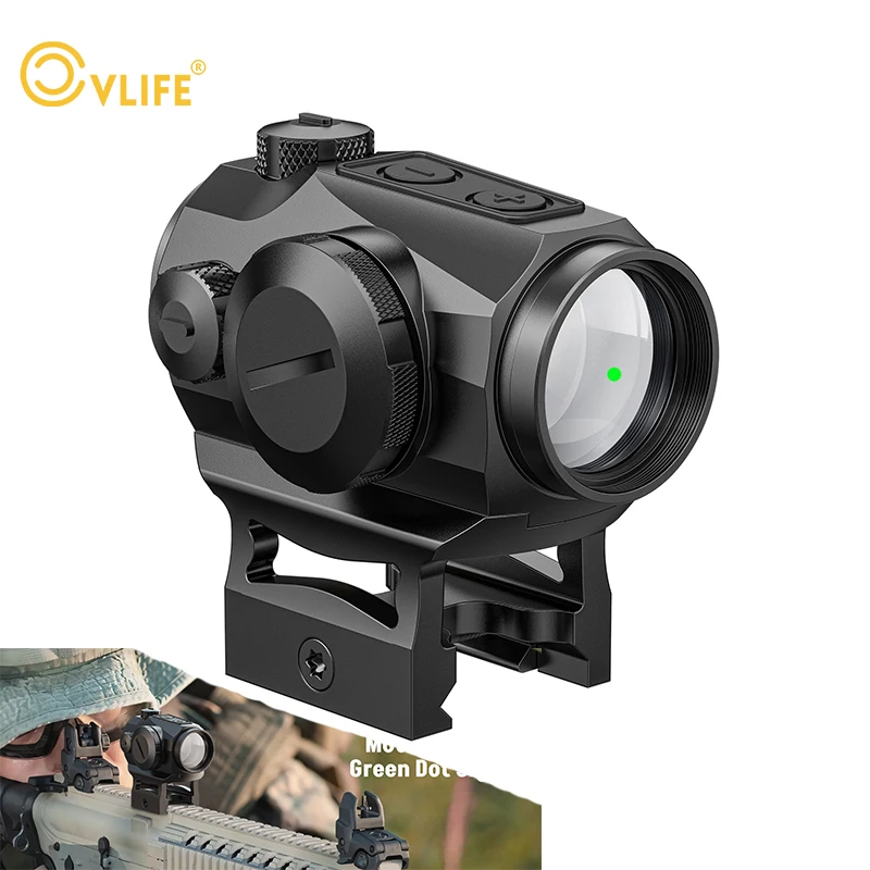 Pištoľ CVLife Pistol 3 Moa Green Dot s pohybom prebudený optický vodotesný vodotesný vodotesný IPX7 Absolútna svedectvo