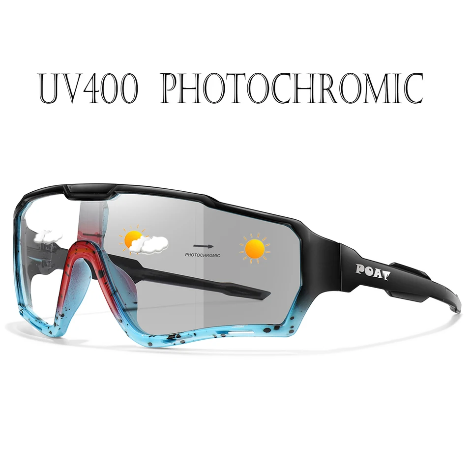 Plaat Brand Men Ženy MTB Bicykel Bicykel Photochromické okuliare Cycling Rybolov Ryby Rybné okuliare Nový štýl Slnečné okulia