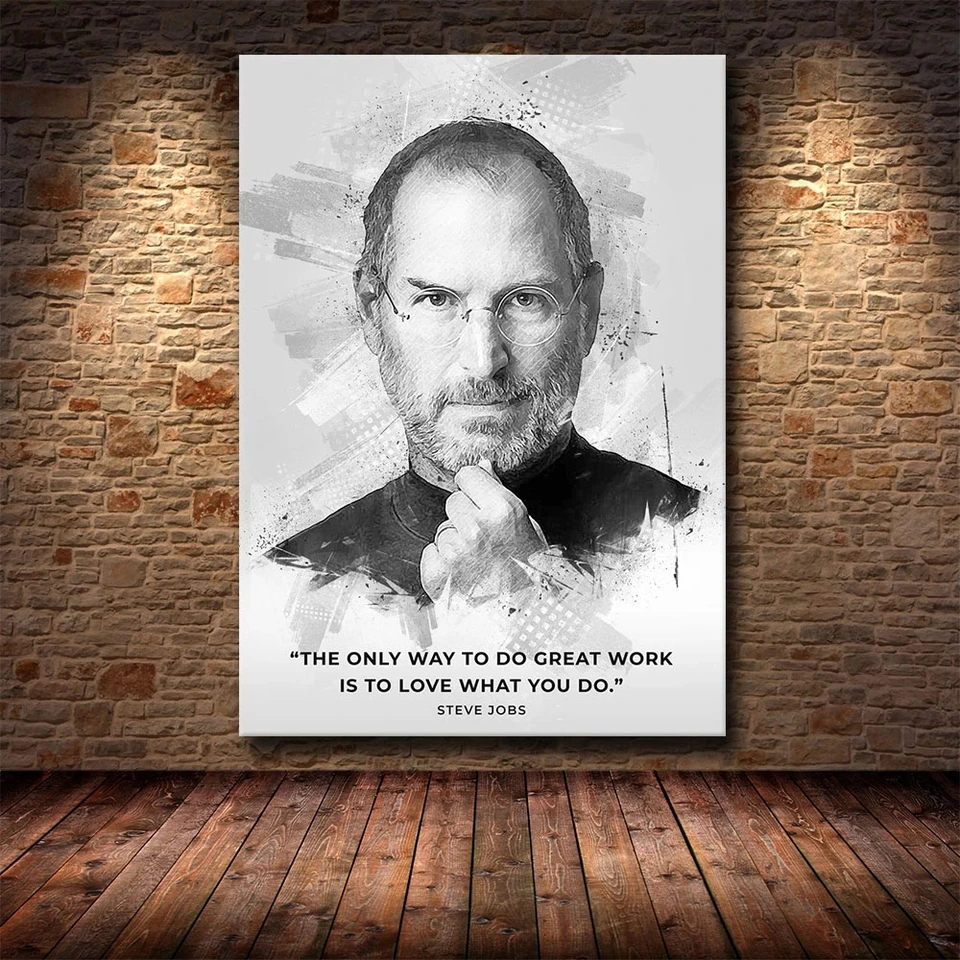 Plagát tlač horúci Steve Jobs Citát umelecké dielo skvelá hviezda Moderná olejomaľba nástenné umenie plátno Obýva