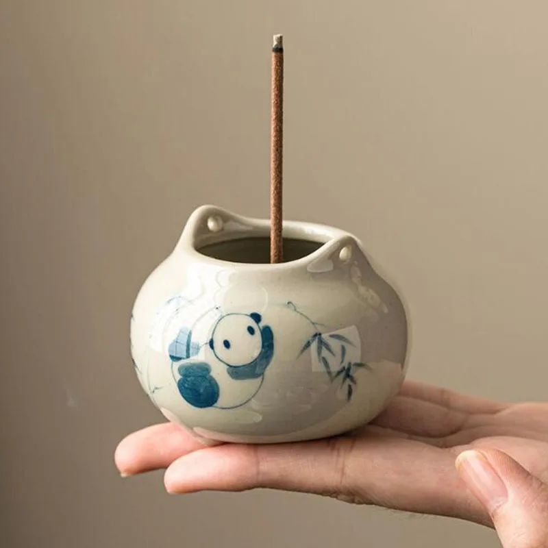 Plant Popolček Porcelánová santalové drevo tyčinky kadidla Panda Patter