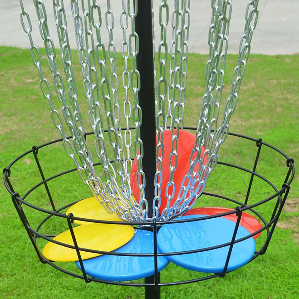 Plastové golfové štartovacie disky nastavené na prepravu dizajnu s úložným vreckom vhodným pre nadšencov golfu na disku diskov