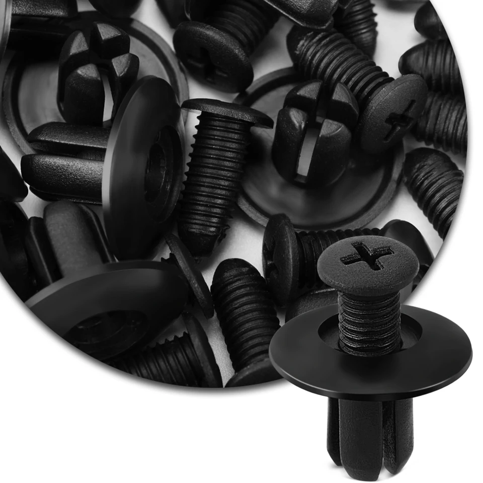 Plastové prsteňový klip pre 8 mm plastické nity pre push