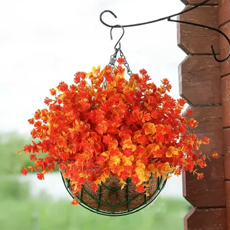 Plastové stolíky bonsai ozdoby dobrej kvality oranžového halloween plastového kvetov interiér dekorácie pre stôl