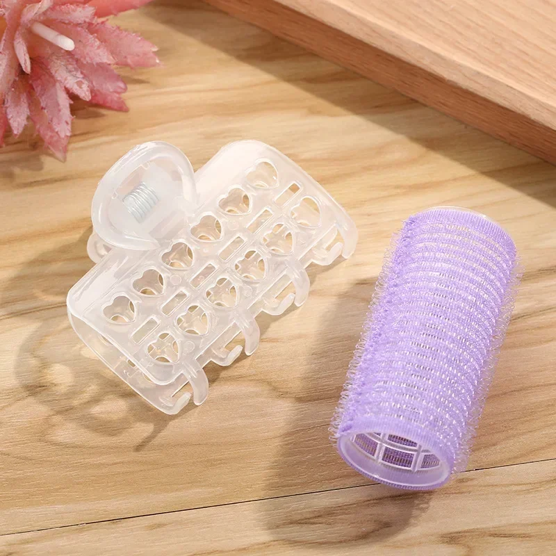 Plastové valčeky na vlasy Bang Roll Curler Hair Curler Self-útuzne vlasy Curling Kadery Tool Girl Girl Beauty Styling Tool 3pcs/taška