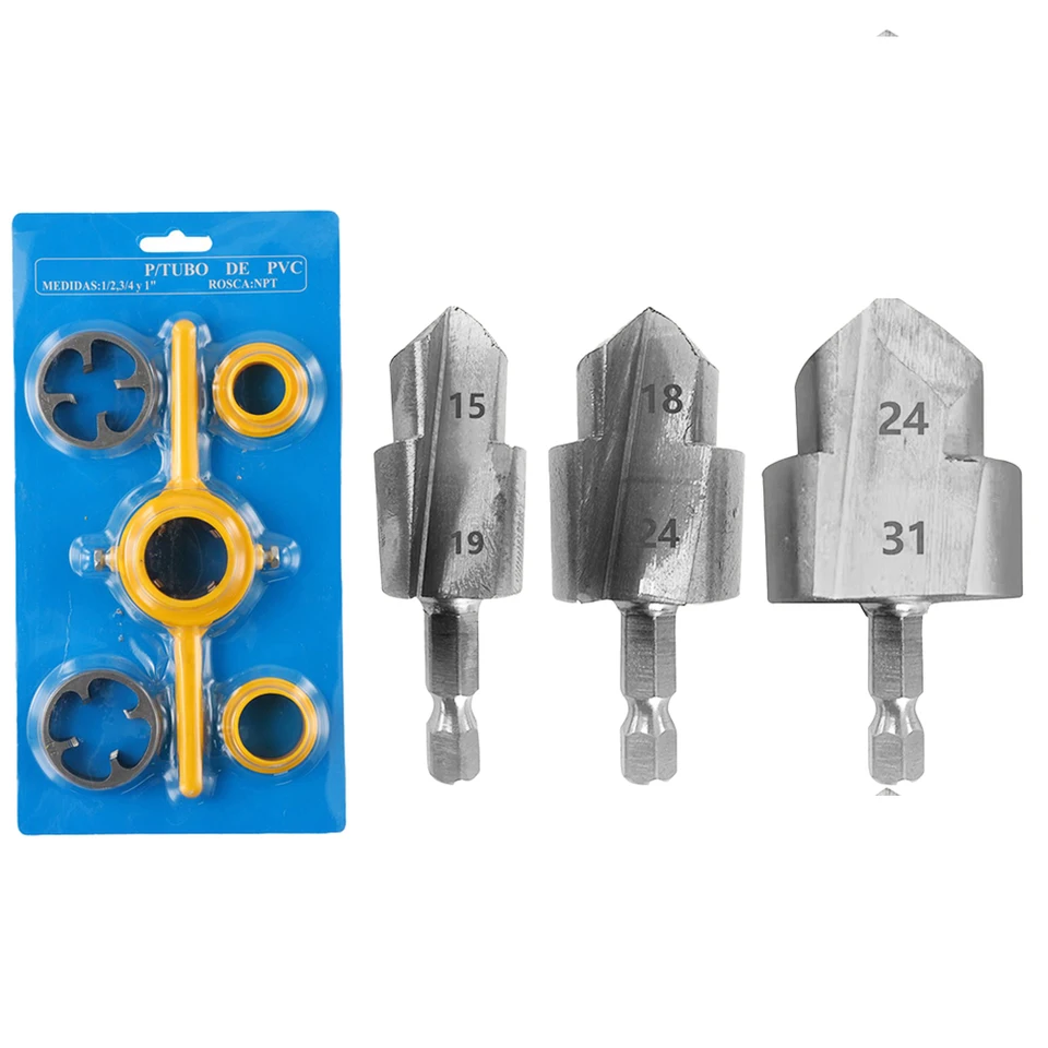 Plastové vŕtačku vŕtačky PPR Zdvíhacie kroky Vŕtačka Bit Punching Tool PVC Vŕtacie ručné náradie pre ručné náradie pre opravu plamberov Power vŕtačka