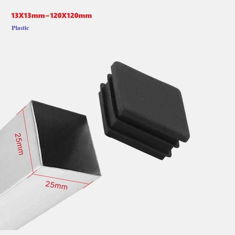 Plastové štvorcové potrubné zástrčky nábytok Feet Feet Chrániče stoličky na nohy Feet Feet Protector Feet Feet Protector Stoličky na nohy