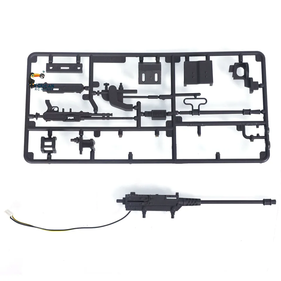 Plastový guľomet Heng Long RC s LED svetlom náhradného pre 1/16 3958 Merkava Tank IDF MK IV Toucan Hračky náhradný model TH22762