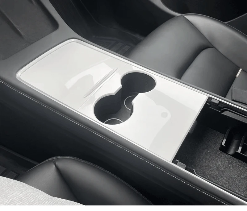Plastový kryt konzoly formovaného stredovej konzoly pre model Tesla Model 3/Y 2021-2023 Interiér Modifikácia dekorácie Adhensive Trims Opak-Lift Overlay