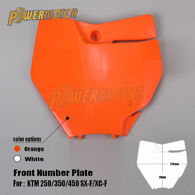 Plastový kryt na predné číslo motocykla pre KTM SX SX-F XC XC-F 125-450 2016-2017