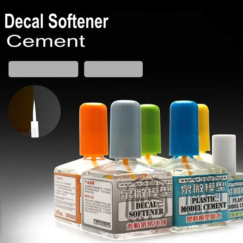 Plastový model QW-Model Cement Extra Thin Decal zmäkčovač lepidla pre vojenské modelové súpravy Hobby DIY Q05001-07