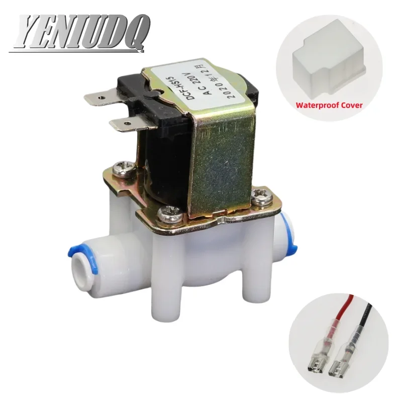 Plastový solenoidný ventil 12v 24v 220V 1/4 