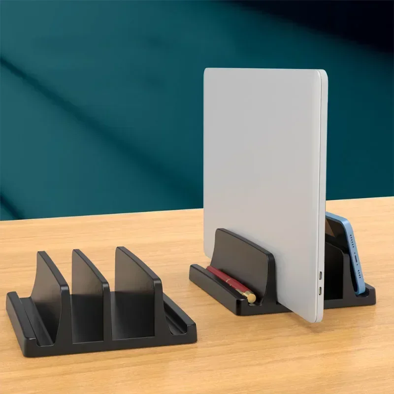 Plastový vertikálny držiak stojanov na laptop nastaviteľné nastaviteľné stolné počítače Dock Dock Settchar 3 in 1