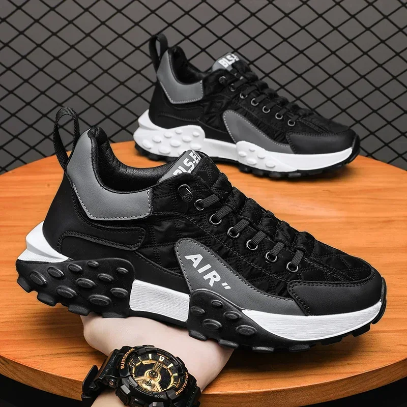 Platforma Men Shoes Male Sneakers 2024/ Nové vulkanizované topánky pre mužov Príležitostné bežecké topánky veľké veľkosti 45 46 Hot SAPATOS MASCULINOS