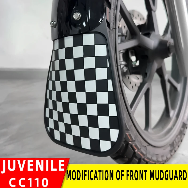 Platí pre infant Honda CC110 predný blatník predĺžený gumový blatník SDH110-26 Motocyklové upravené príslušenstvo