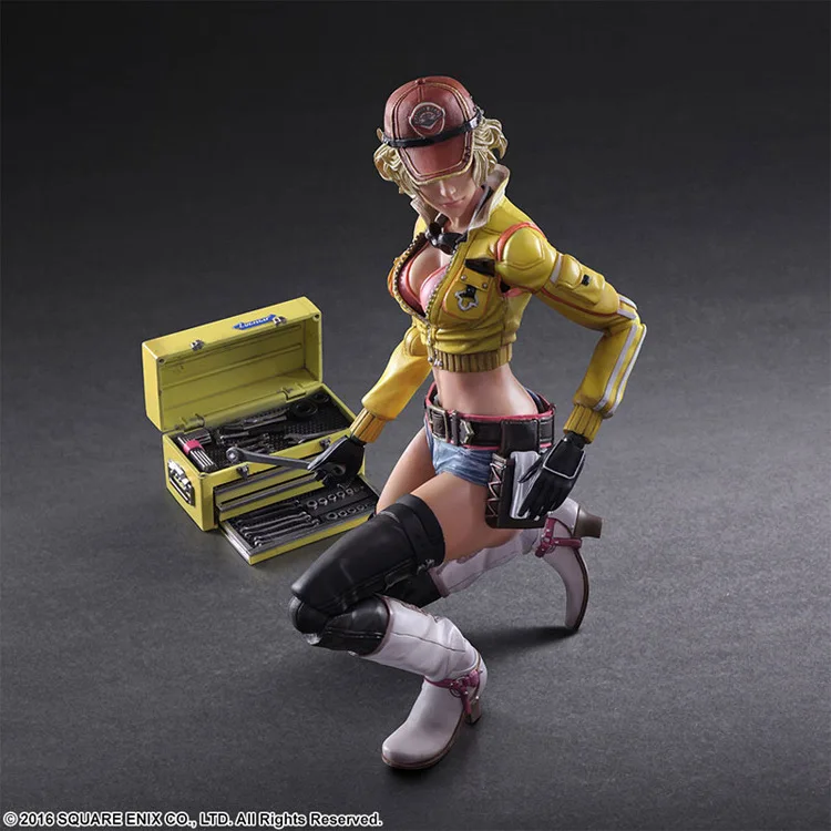 Play Arts 27cm Final Fantasy XV Sexy Girl Cindy Aurum Action Figure Figure Model hračky