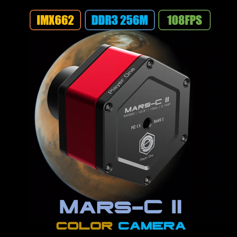 Player One Mars-C II USB3.0 Farebná planéta Planéta IMX662 Astronomická fotografia