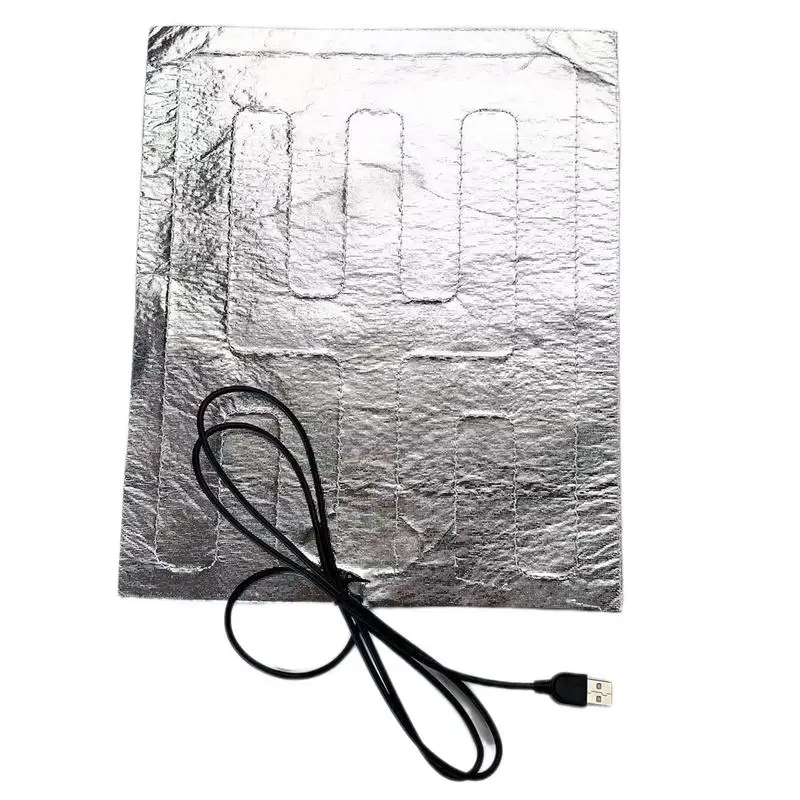 Plazové vykurovacie podložky Elektrické USB Pes Warming podložka na umývateľné elektrické terárium ohrievacie rohož vodotesná 9,8 x 11,8 palca teplejšie