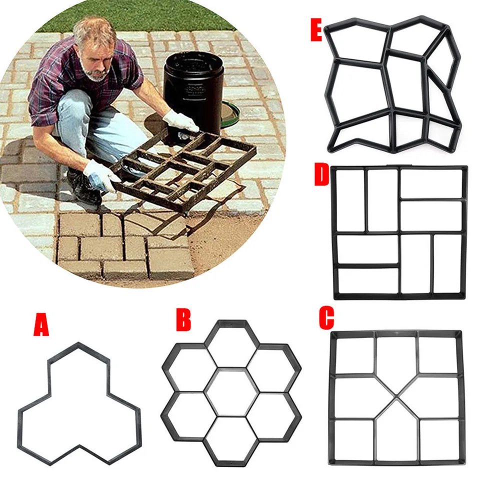 Plesňová pleseň plastových betónových foriem opakovane použiteľná DIY manuálne cementové tehlové kamenné cesty záhradné budovy