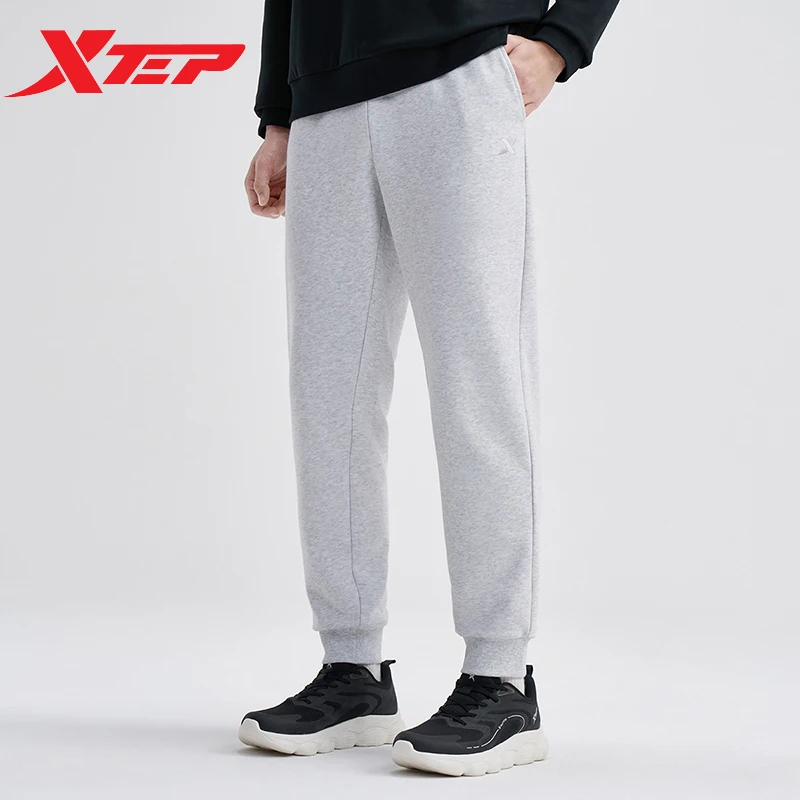 Pletenie nohavíc XTEP pre mužov 2024 Jesenné mäkké nohavice Trendy retro pohodlné dno 876329630162