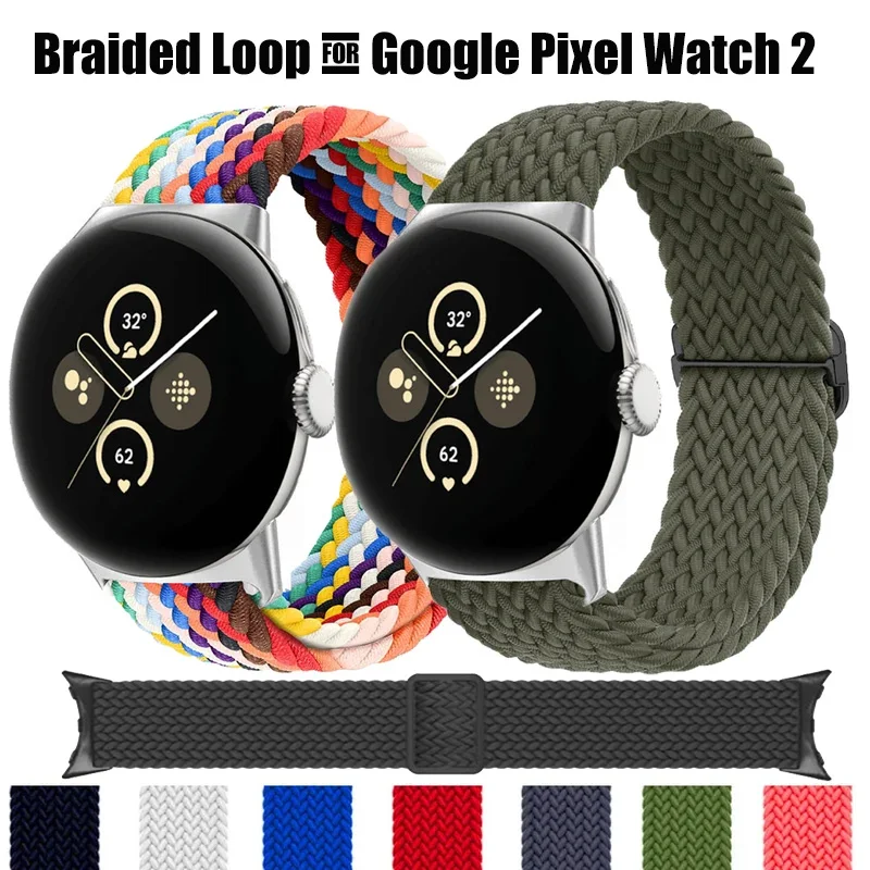 Pletená slučka pre Google Pixel Watch2 Príslušenstvo Smartwatch Elastic nylon Nastaviteľný pás kotla náramok Pixel Pitchel Band