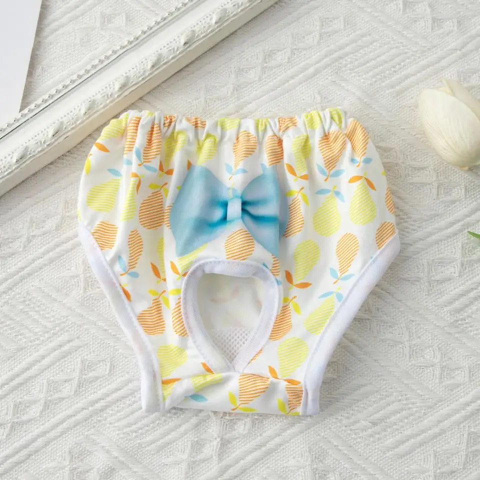 Plienky fyziologické nohavice priedušné pulzujúce vzor tlačeného psa menštruačný uterák pohodlný elasticita psov menštruačné nohavice