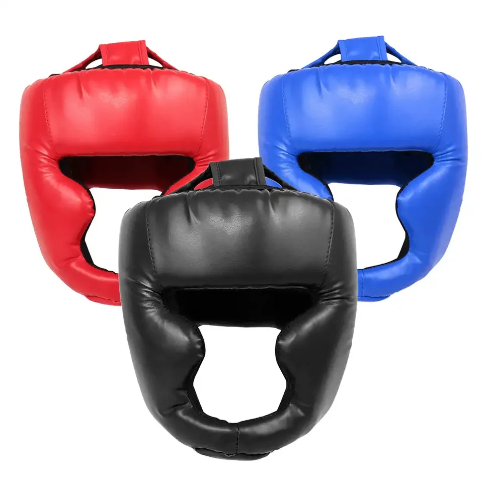Plne pokrytá PU Boxing Helma Kids Dospelá dospelí Muay Thai Training Sparring Boxing Headgear Gym Equipment