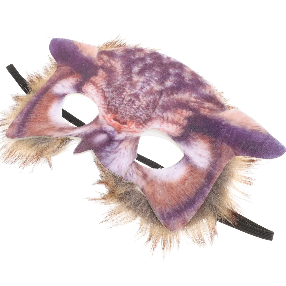 Plnená zvieracia maska, ktorá sa ľahko nosí jedinečný dekor ornament halloween aldult Owl Cosplay masky kostým Kostý