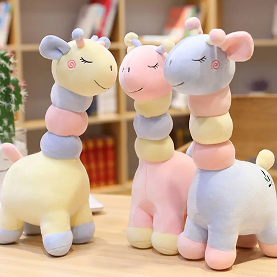 Plnené zvieratá plyšové bábiky mäkké hračky Domáce dekor žirafy plyšová bábika Žirafa plyšová hračka Candy Candy Candy Giraffe žirafa plnená hračka