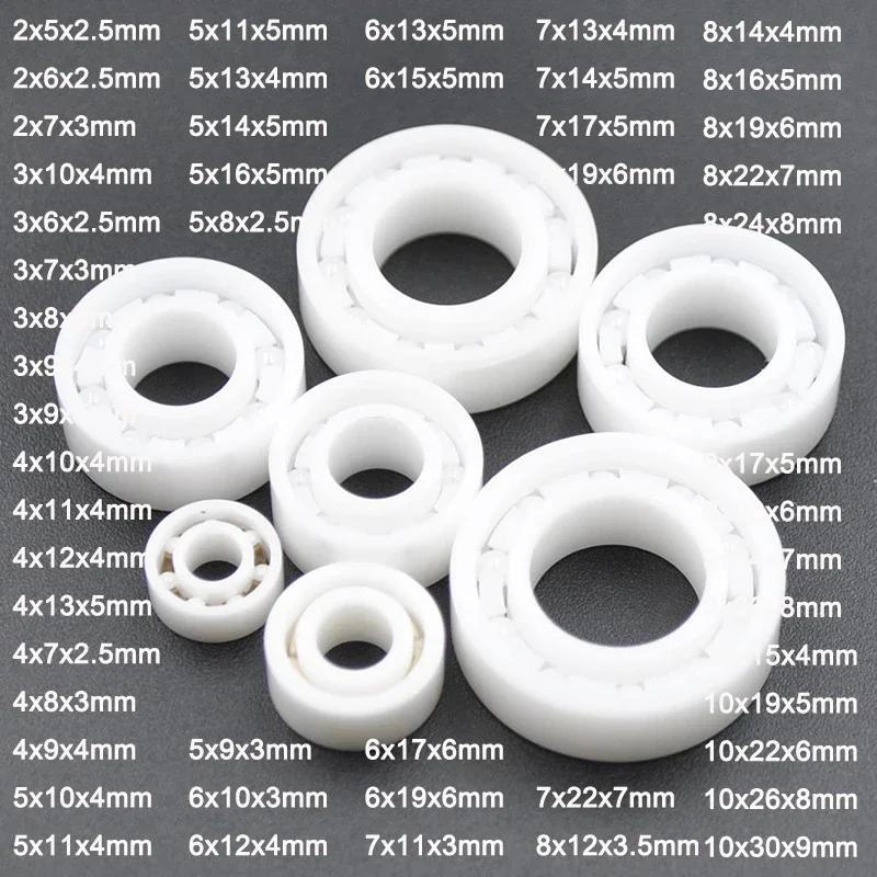 Plná keramika Malé ložiská Vnútorný priemer 2 mm 3 mm 4 mm 5 mm 6 mm 8 mm 9 mm 10 mm 5x10x4 5x11x4 8x22x7 10x15x4 Miniatúrne ložisko