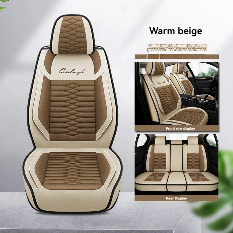 Plná súprava ľanovej priedušnej autosedačky pre autosedačky pre Hyundai IX35 Santa Tucson Renalalang Domina Elantra Accent Accent Accent Accent Protector
